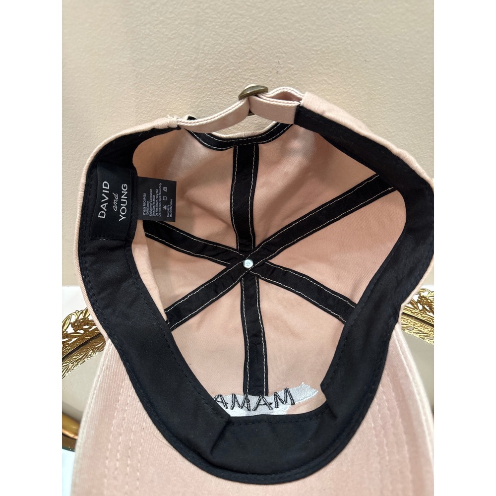 David‎ and Young Mama Bear Embroidered Baseball Cap Pink Cotton One Size, Gift - Picture 6 of 6